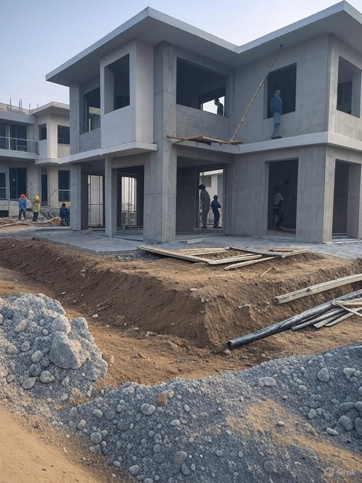 create image for Affordable House Construction Services in Gurgaon"